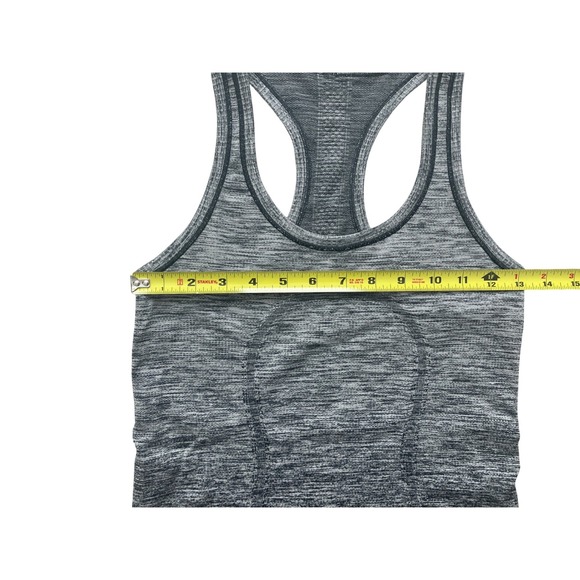 Lululemon Swiftly Tech Racerback Tank Top 2.0 Gray Space Dye Size 4 Seamless - Picture 8 of 8